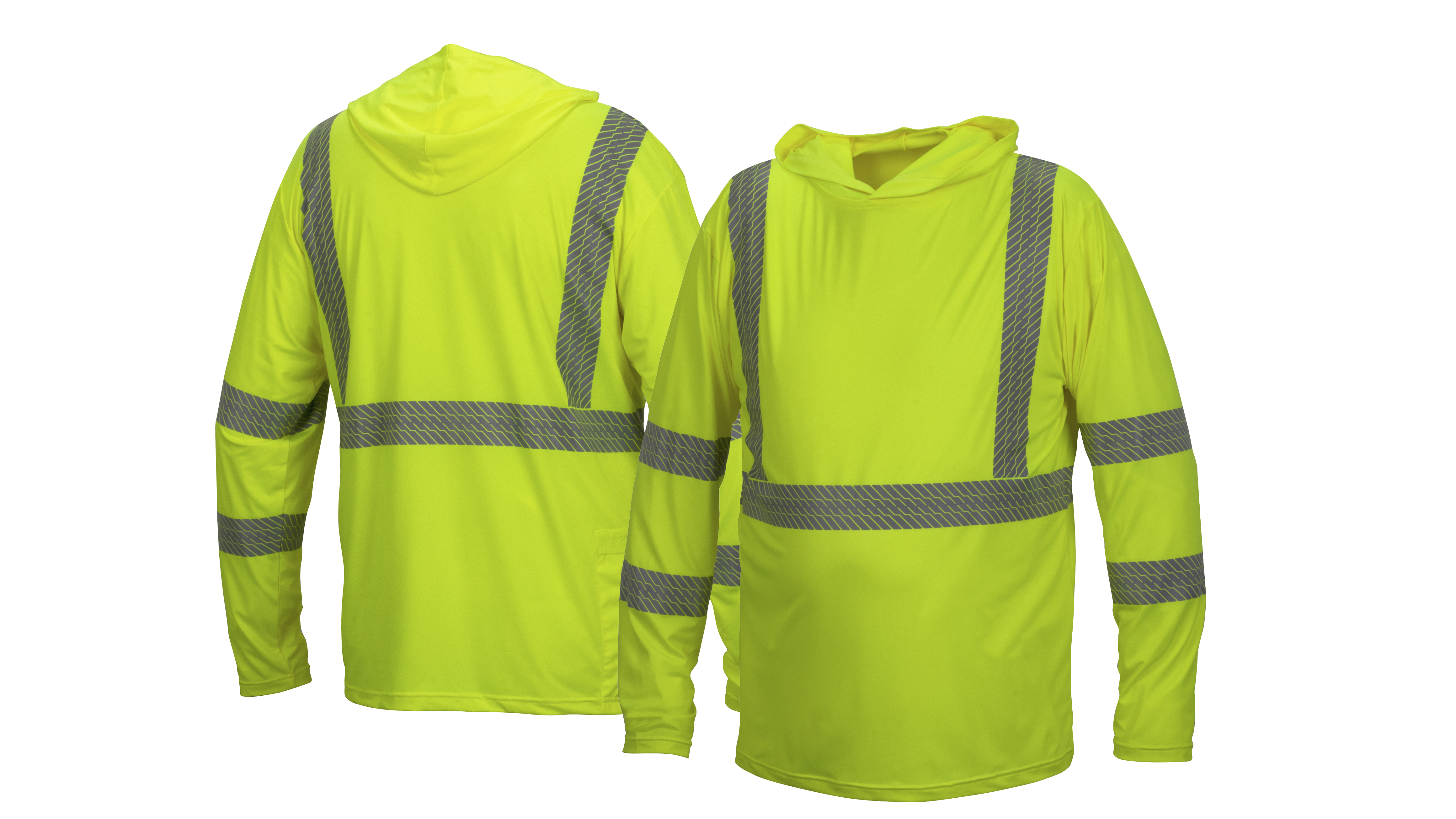 Pyramex Hi-Viz Long Sleeve Shirt w/Hoodie - Pyramex